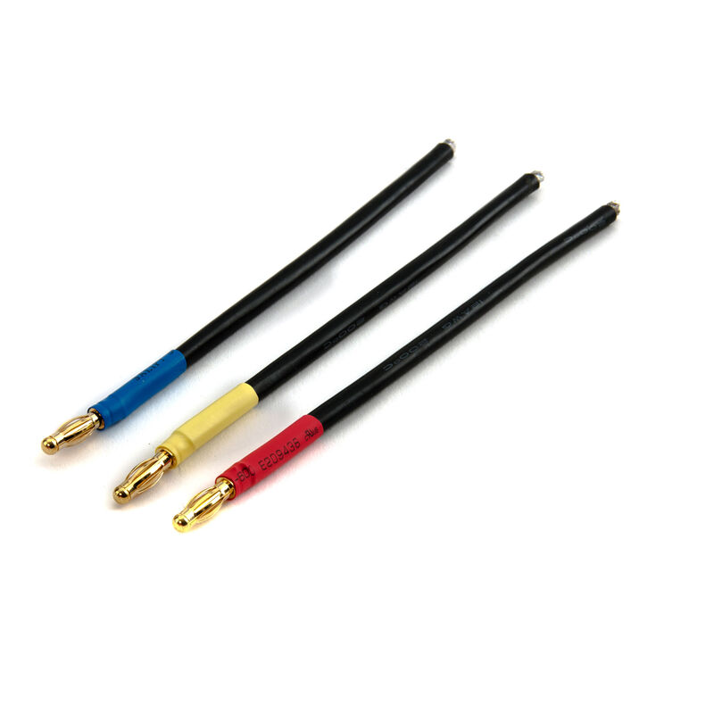 Brushless Motor Wire Connector: Bullet Male Set, 4mm