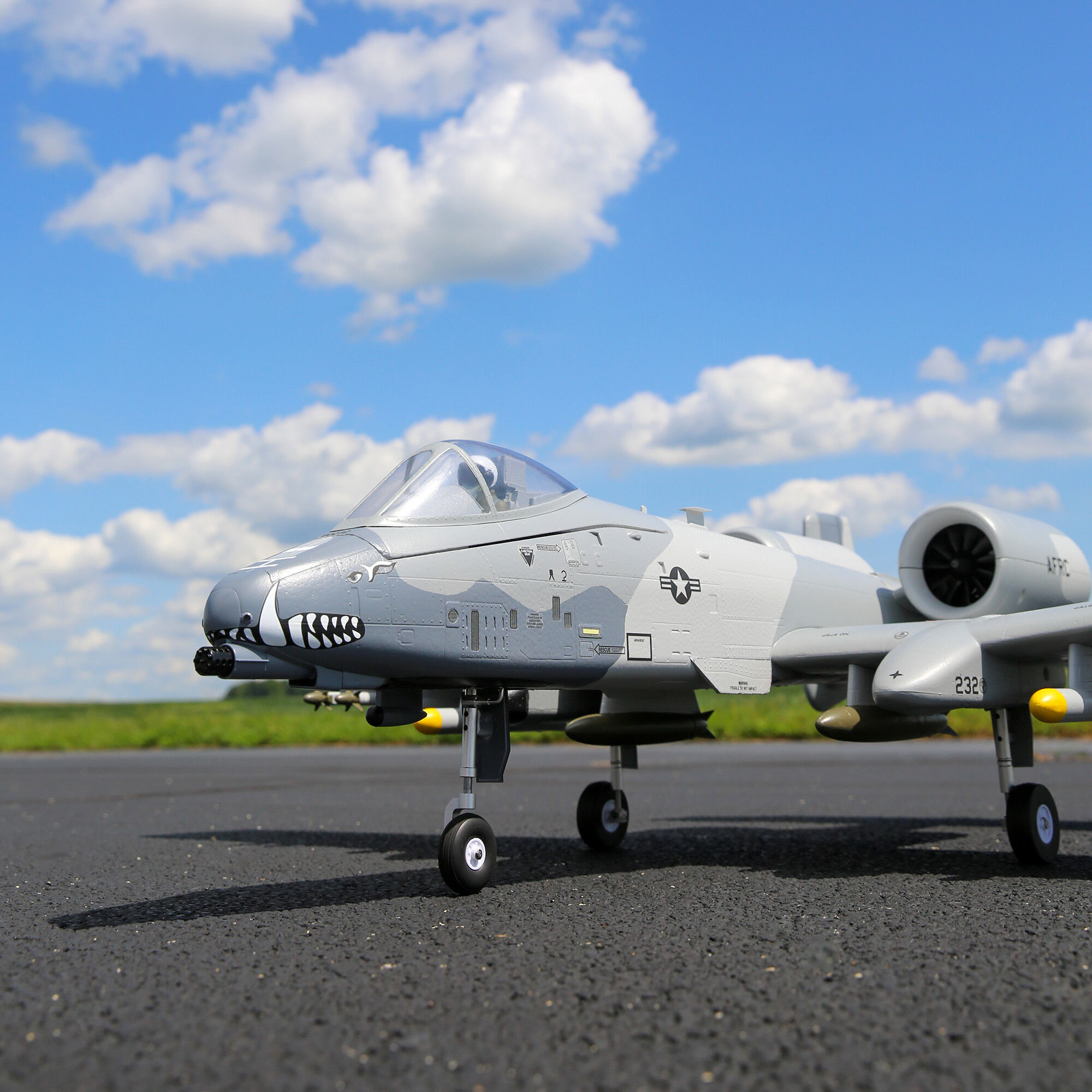 E flite A 10 Thunderbolt II Twin 64mm EDF BNF Basic with AS3X and