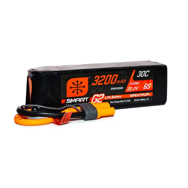 22.2V 3200mAh 6S 30C Smart G2 LiPo Battery: IC5