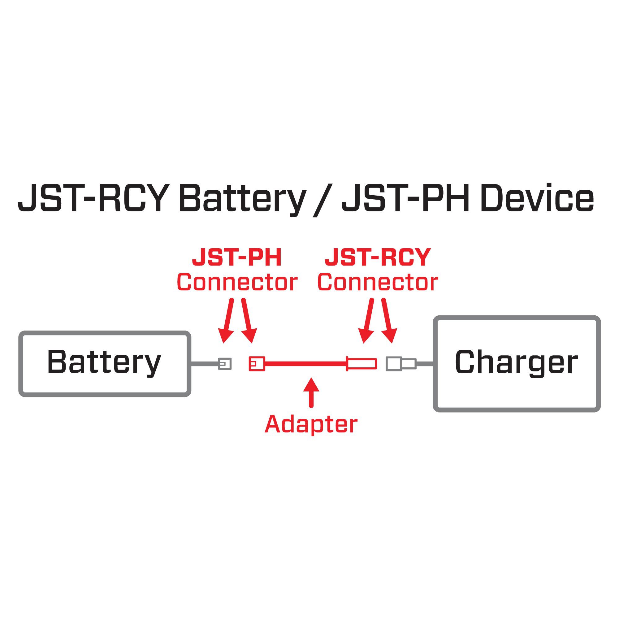 Spektrum Accessories Adapter: JST-RCY Battery / JST-PH Spektrum Accessories Adapter: JST-RCY Battery / JST-PH