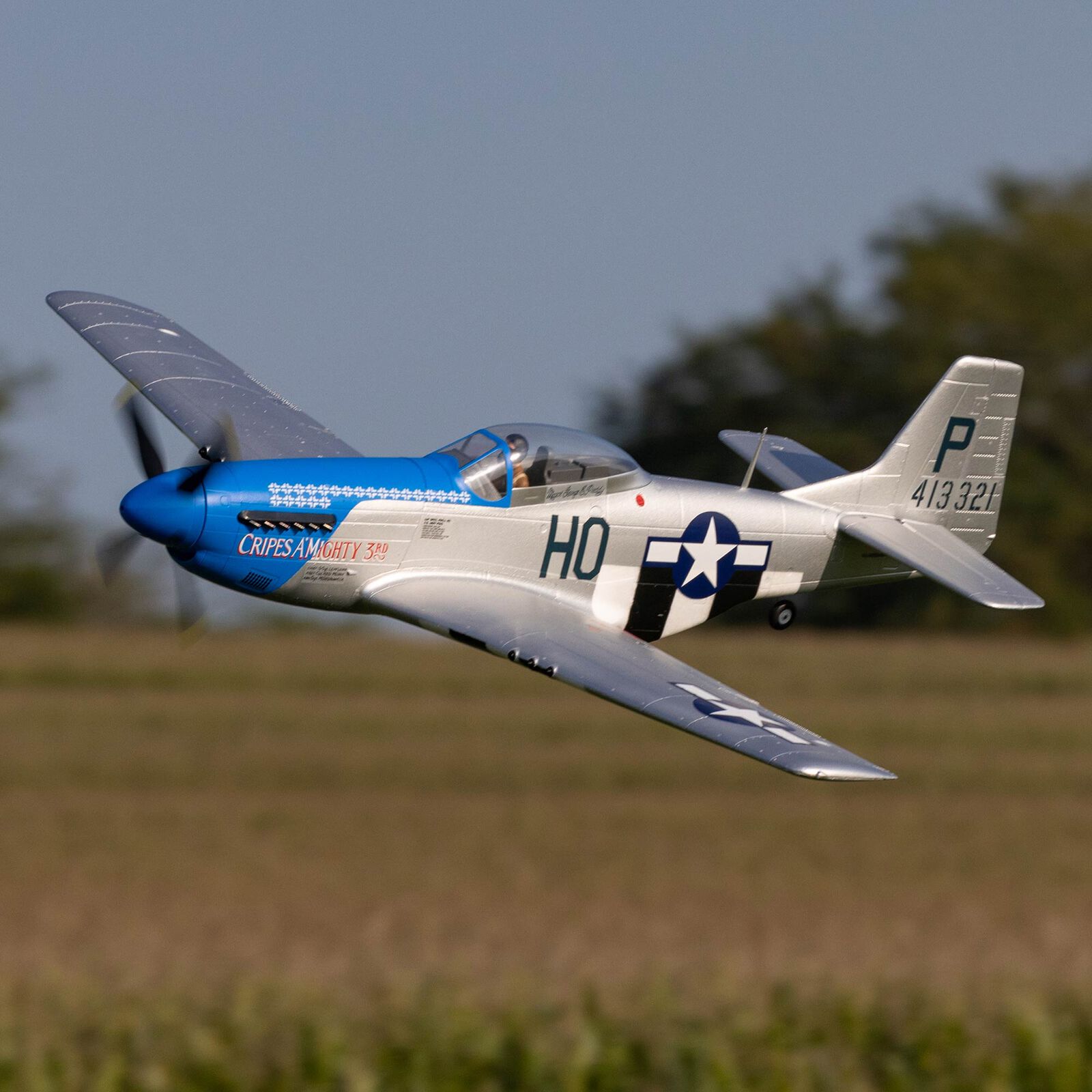E-flite P-51D Mustang 1.2m BNF Basic with AS3X and SAFE Select “Cripes  A'Mighty 3rd”
