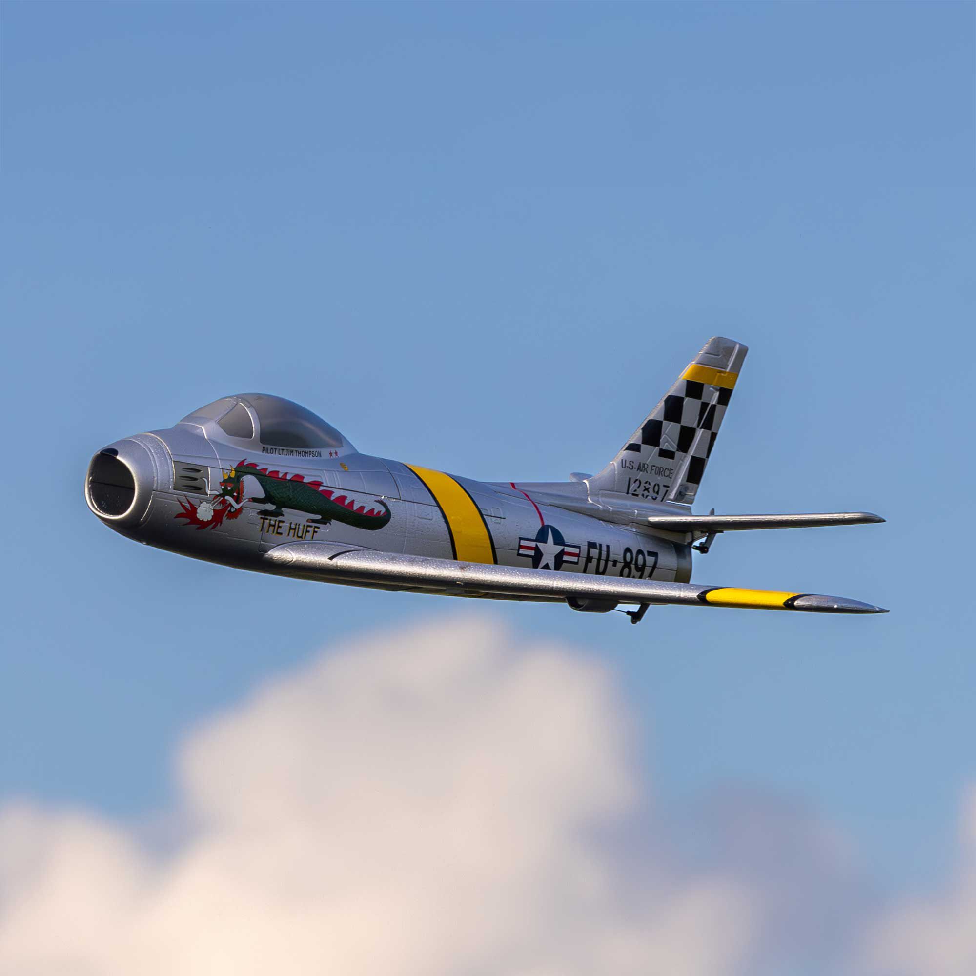 E-flite UMX F-86 Sabre 30mm EDF Jet BNF Basic with AS3X and