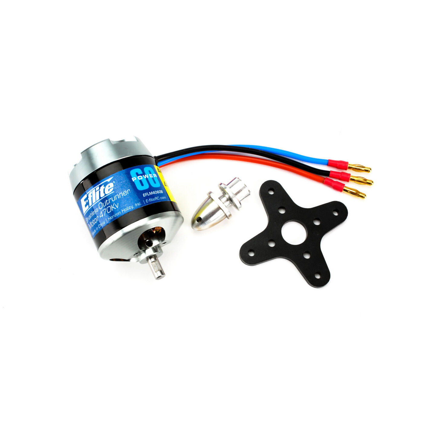 E flite Power 60 Brushless Outrunner Motor 470Kv 4mm Bullet e