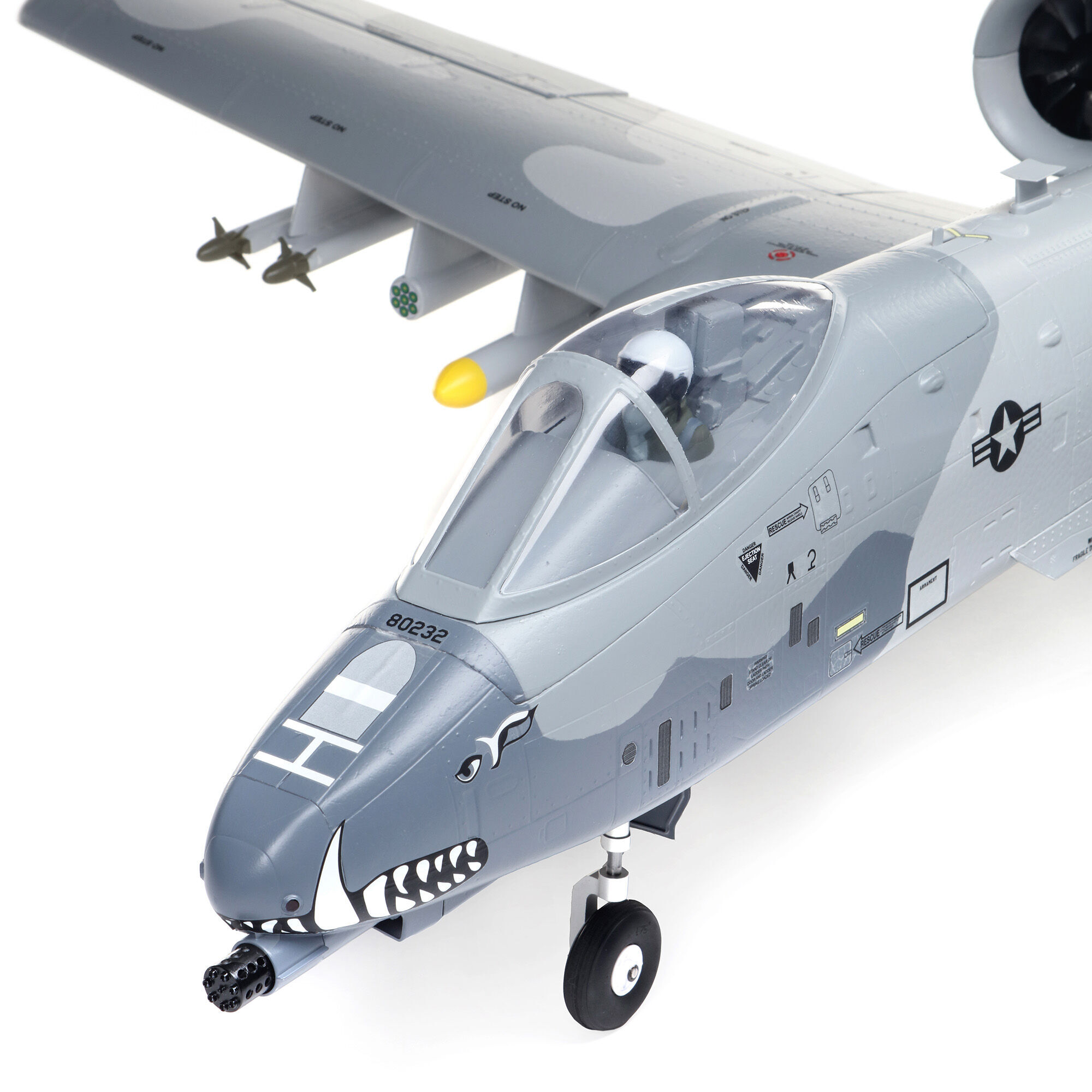 E flite A 10 Thunderbolt II Twin 64mm EDF BNF Basic with AS3X and