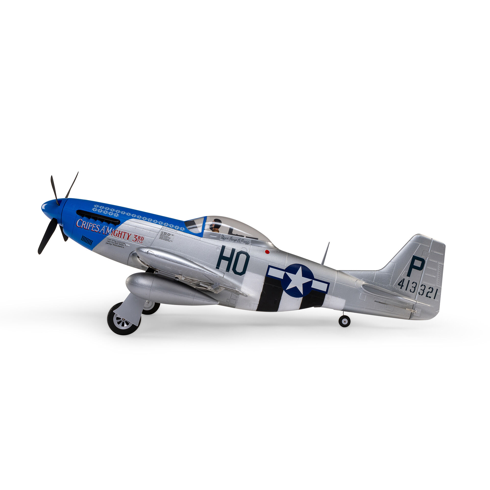 P 51D Mustang 1.2m BNF Basic with AS3X and SAFE Select Cripes A Mighty 3rd