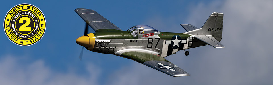 E-flite P-51D Mustang 1.0m BNF Basic with AS3X+ and SAFE