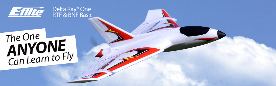 E flite Delta Ray One RTF with SAFE Technology 500mm e Flite
