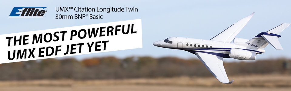 E-flite UMX Citation Longitude Twin 30mm BNF Basic