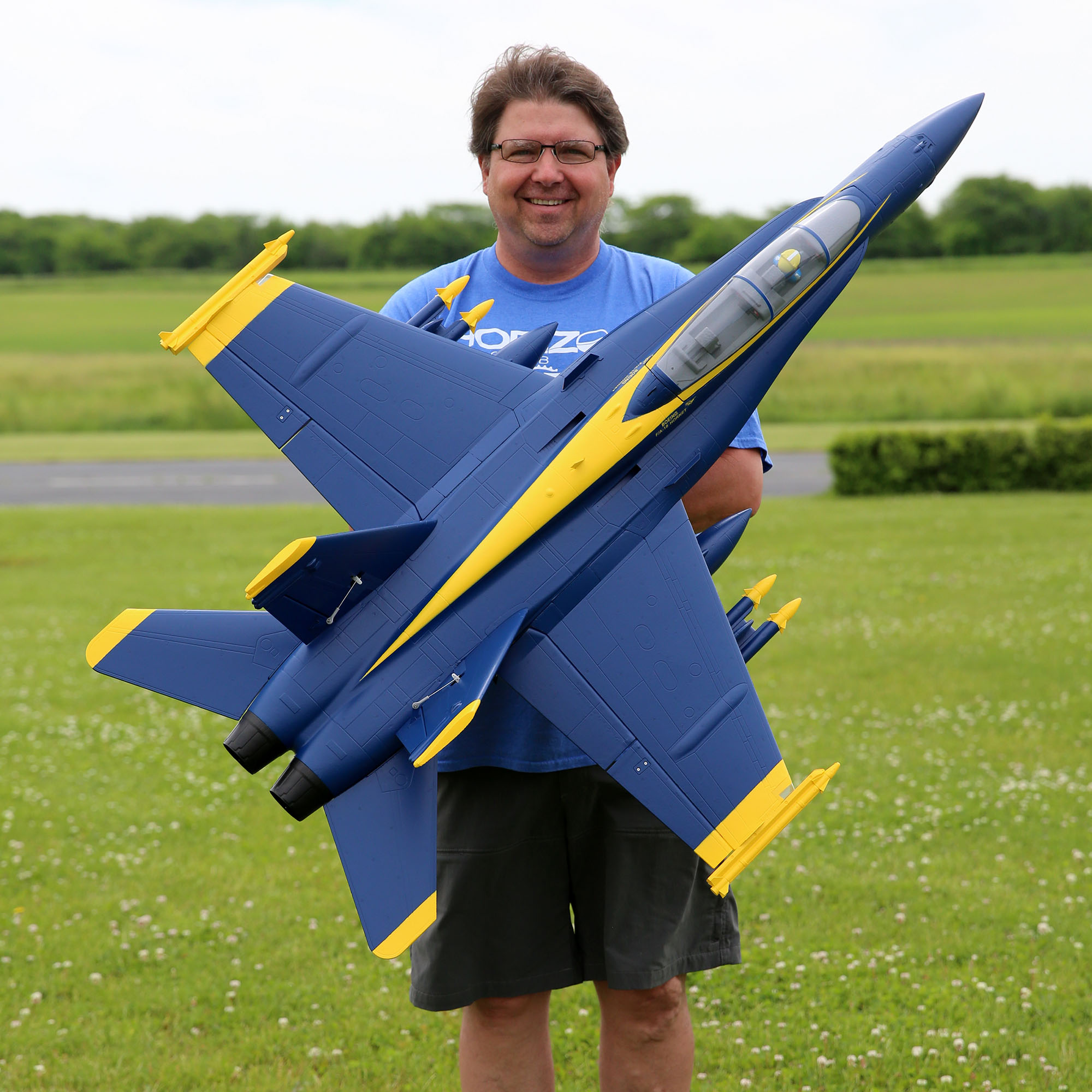 F-18 Blue Angels 80mm EDF Jet BNF Basic with AS3X and SAFE Select